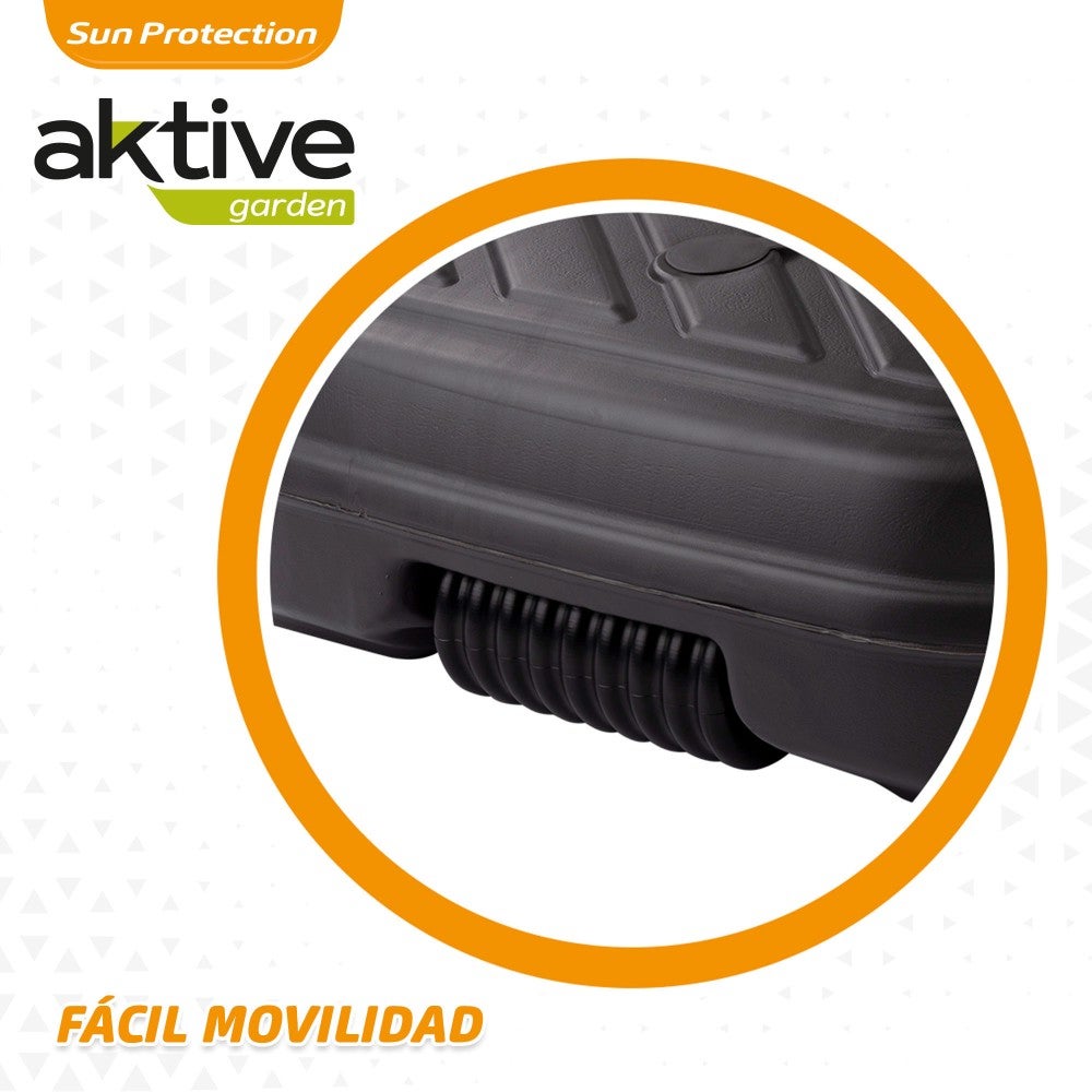 Base para sombrilla cuadrada antracita Ø33-48 mm Aktive - 3