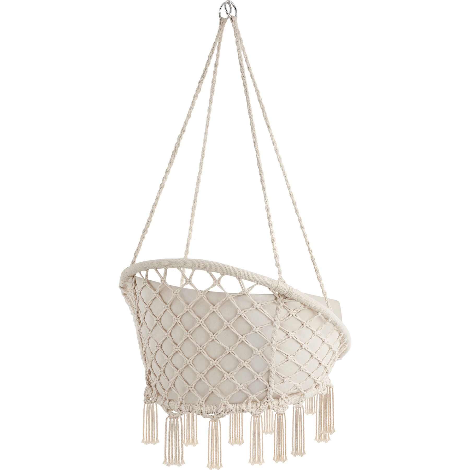 Fauteuil suspendu Rembourrage de l'assise et du dossier beige - 3