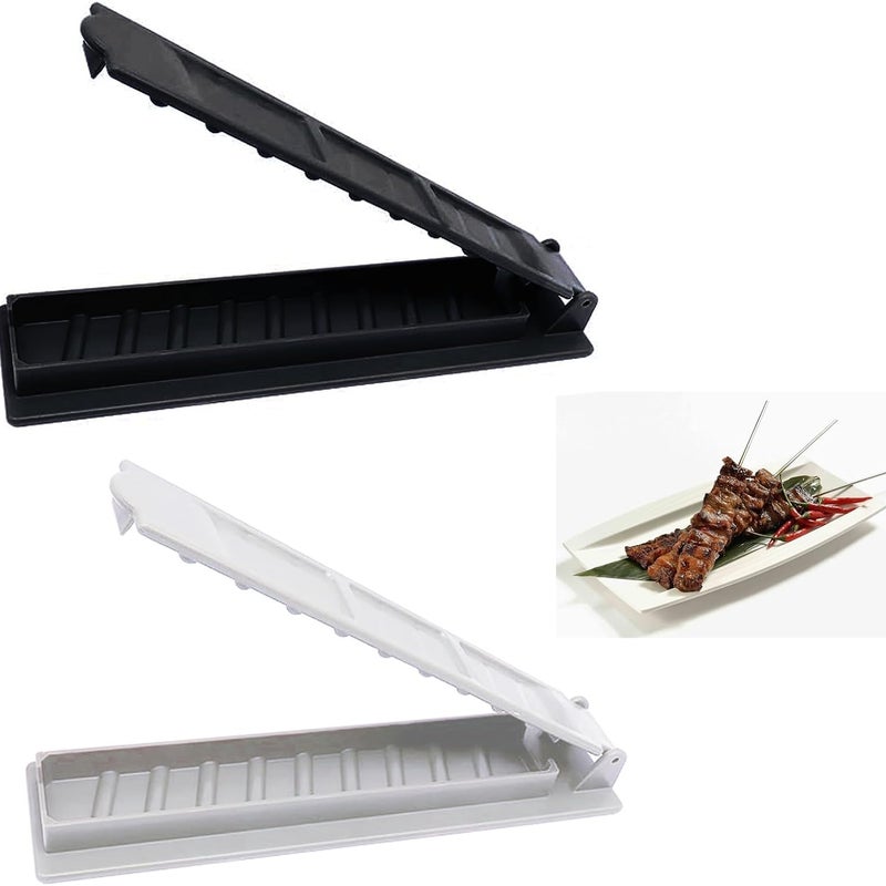 Rożen, ręczna forma do rożna, przenośna prasa do rożna do grillowania na kempingu i na świeżym powietrzu, 2 sztuki