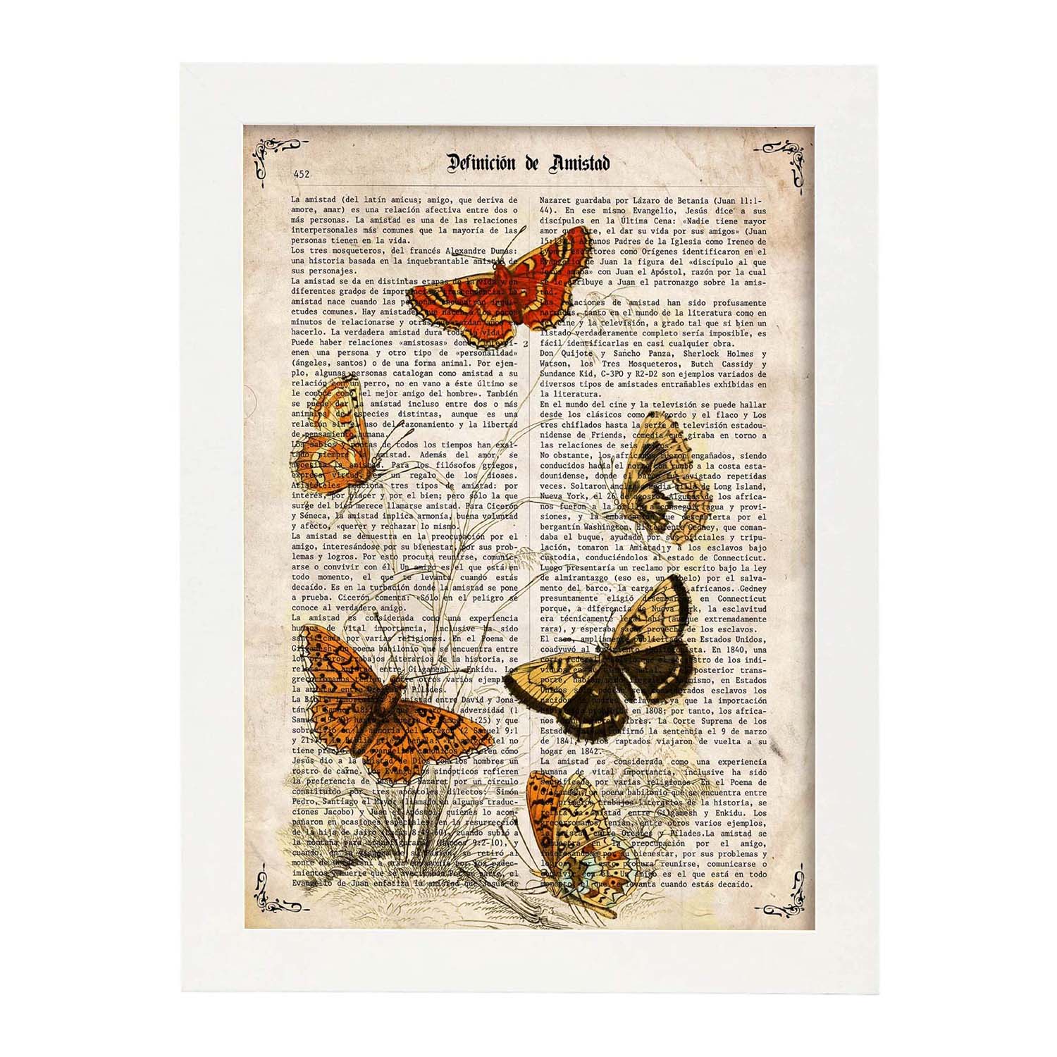 Poster De Mariposas Revoloteando. Láminas De