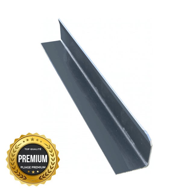 Talon mural pour couvertine aluminium PREMIUM Gris anthracite RAL 7016 - largeur 210mm - ALUHOME
