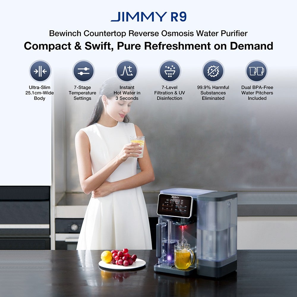 Purificateur d'eau par osmose inverse jimmy r9, chauffage instantané en 3 secondes, 7 réglages de température - 6