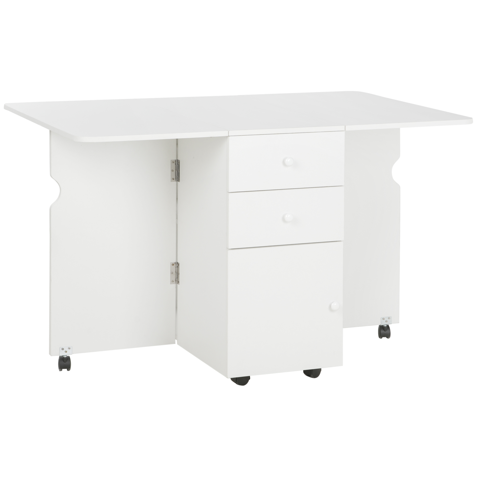 Mesa plegable cocina homcom 120x80x75 cm blanco