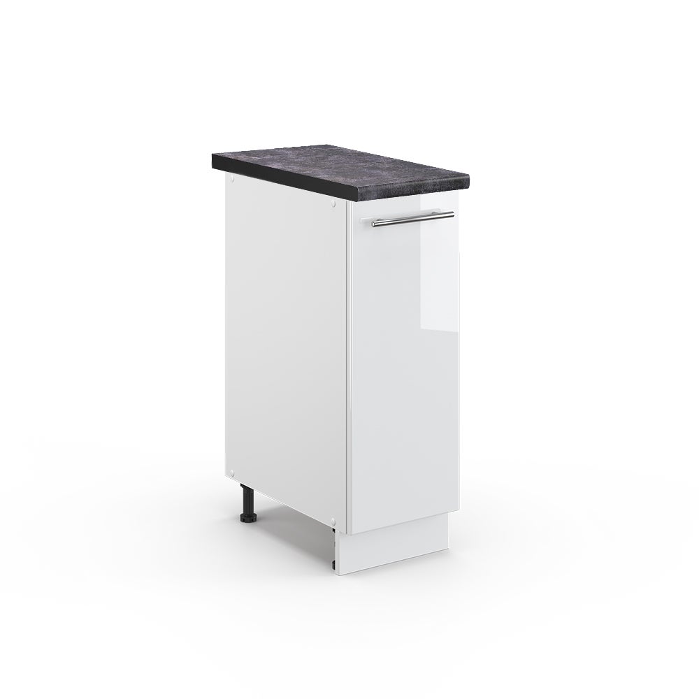 Vicco Szafka apteczna Fame-Line, Biały wysoki połysk, 30 cm , BP Antracyt