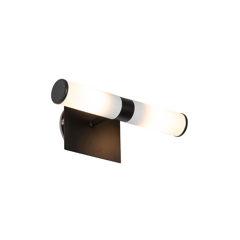 Inteligentna Lampa Ścienna Łazienkowa Czarna IP44 2-punktowa z 2 Żarówkami Wifi G9 - Bath