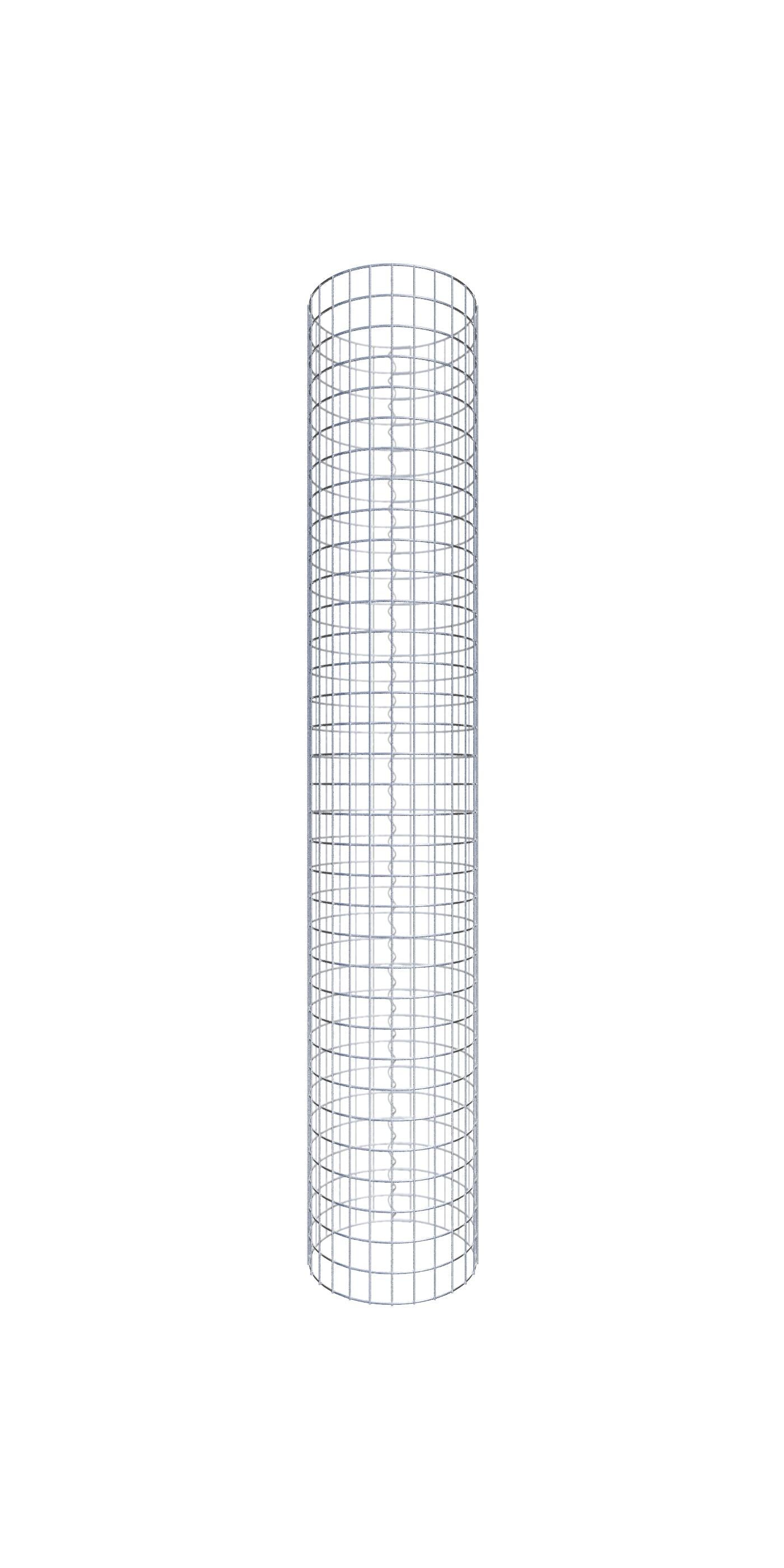 Kolumna gabionowa średnica 42 cm MW 5 x 5 cm okrągła - wysokość: 170 cm