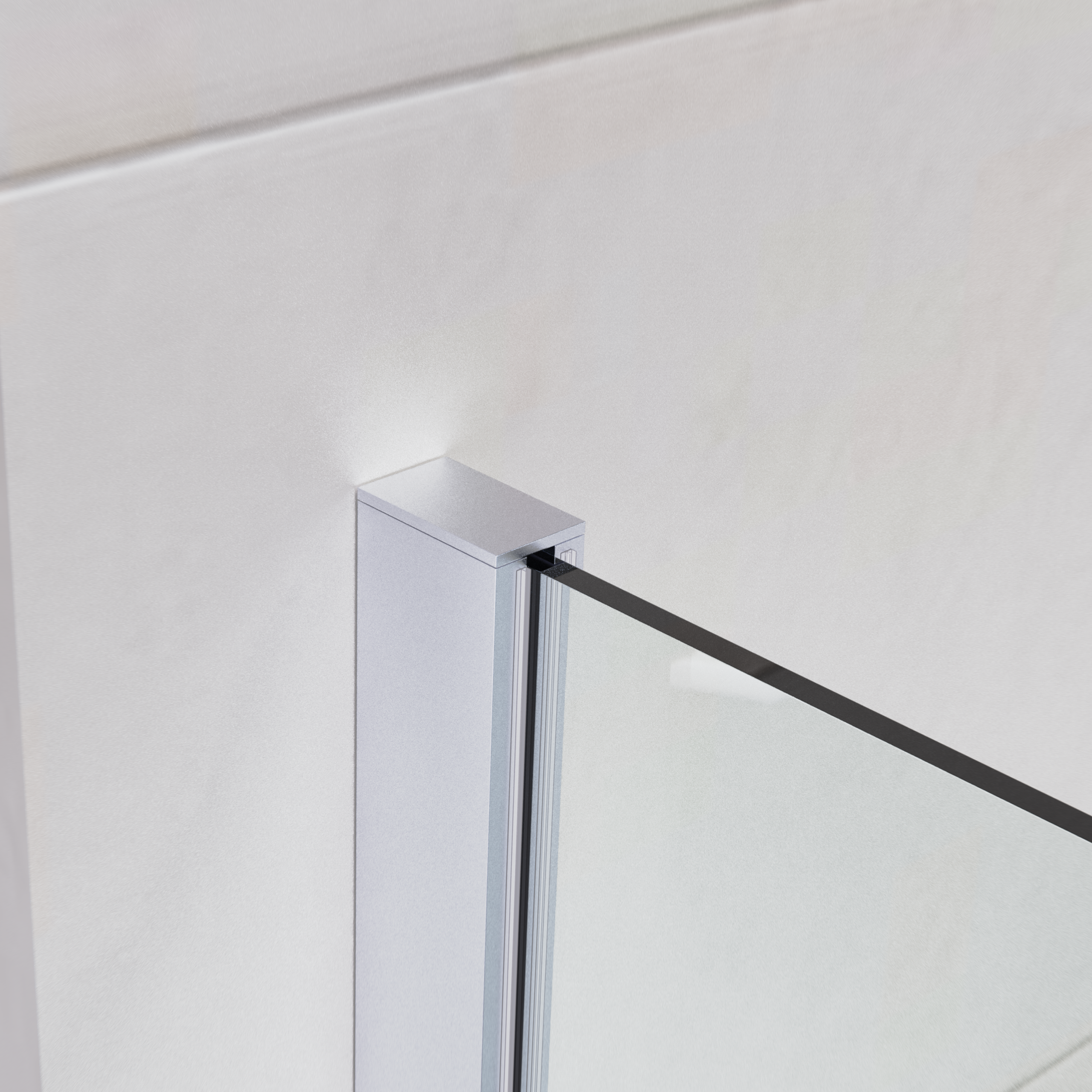 Mampara de Ducha Fija 70x200 cm Cromo Brillo Cristal Templado 8 mm con Tratamiento Antical para Baños Elegantes - 4