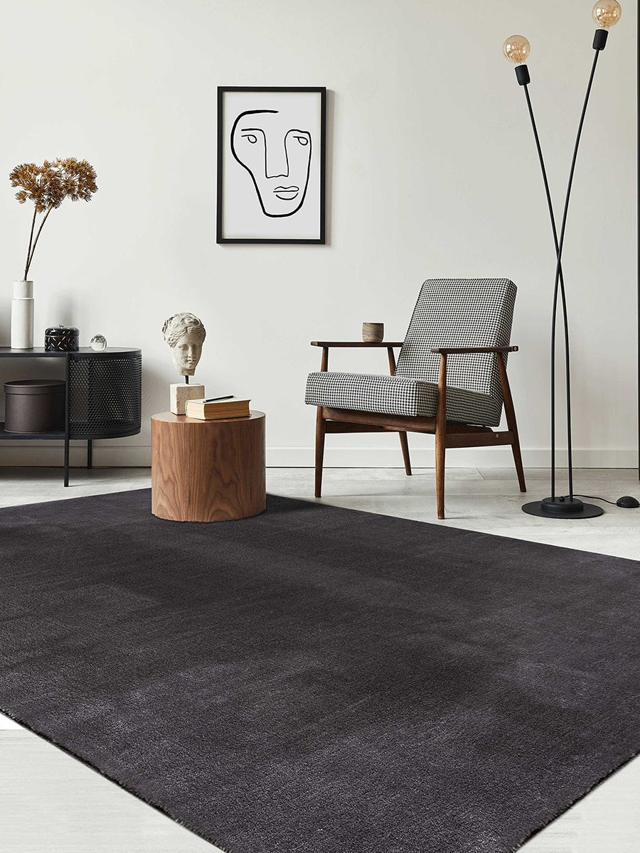 Tappeto antiscivolo lavabile unito Antracite, 200 x 280 cm - RELAX - 2