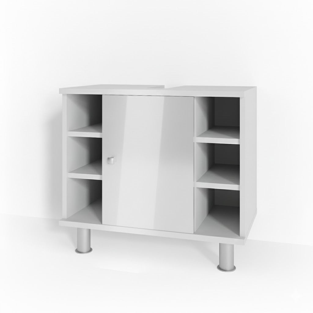 Vicco Szafka pod umywalkę Fynn, Biały wysoki połysk, 60 x 54 cm