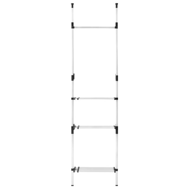 Scaffale Estensibile BAOYOUNI Per Armadio | Metallo E ABS | Regolabile Da 55 A 90 Cm | Capacità 20 Kg | Multiuso Per Casa E Ripostiglio