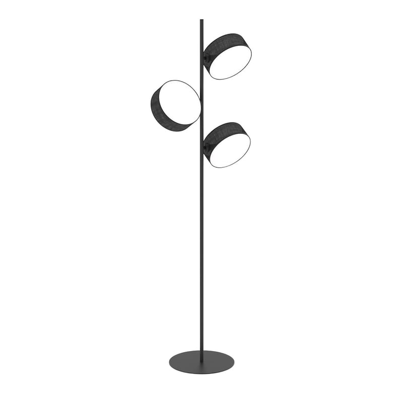Lampa stojąca minimalistyczna DRUMZ czarna 3xE14x10W metal wym:160x46x29cm IP20 Emibig