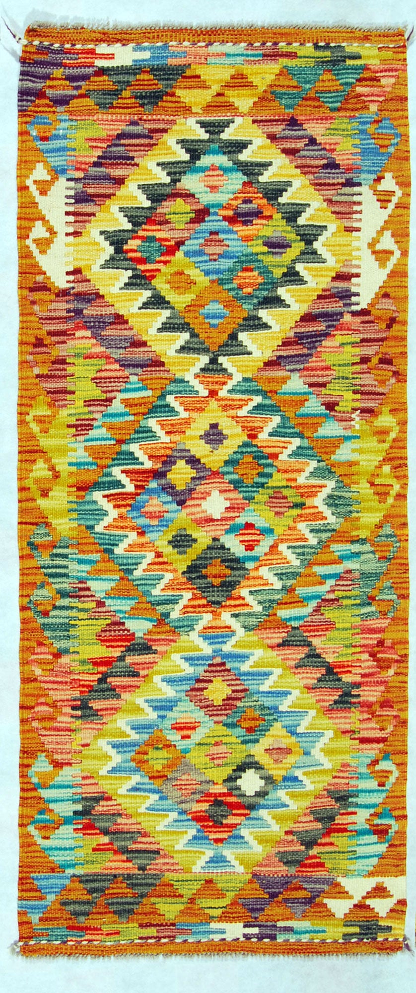 Oryginalny ręcznie robiony dywan, wymiary: 147x64, z certyfikatem autentyczności GalleriaFarah1970