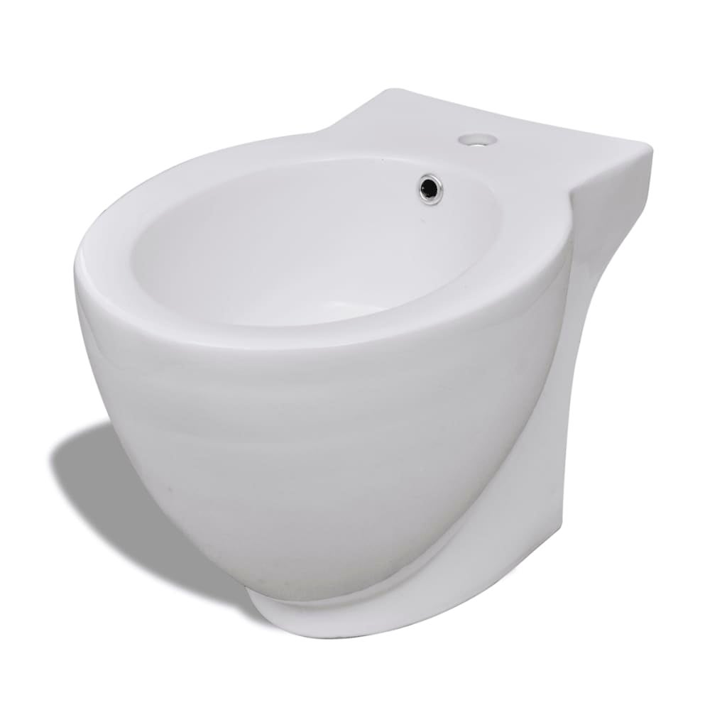 Bidet rond Céramique haute qualité Blanc vidaXL - 2