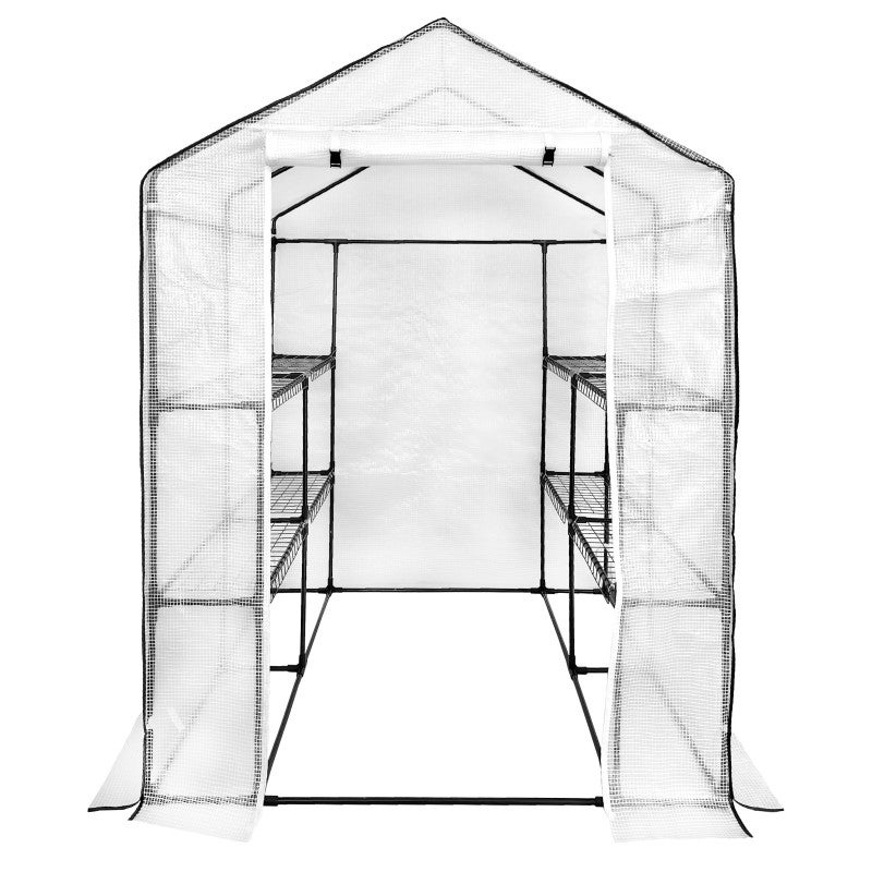 Tunel ogrodowy 4iQ Group 1,4x2m Biały Folia UV