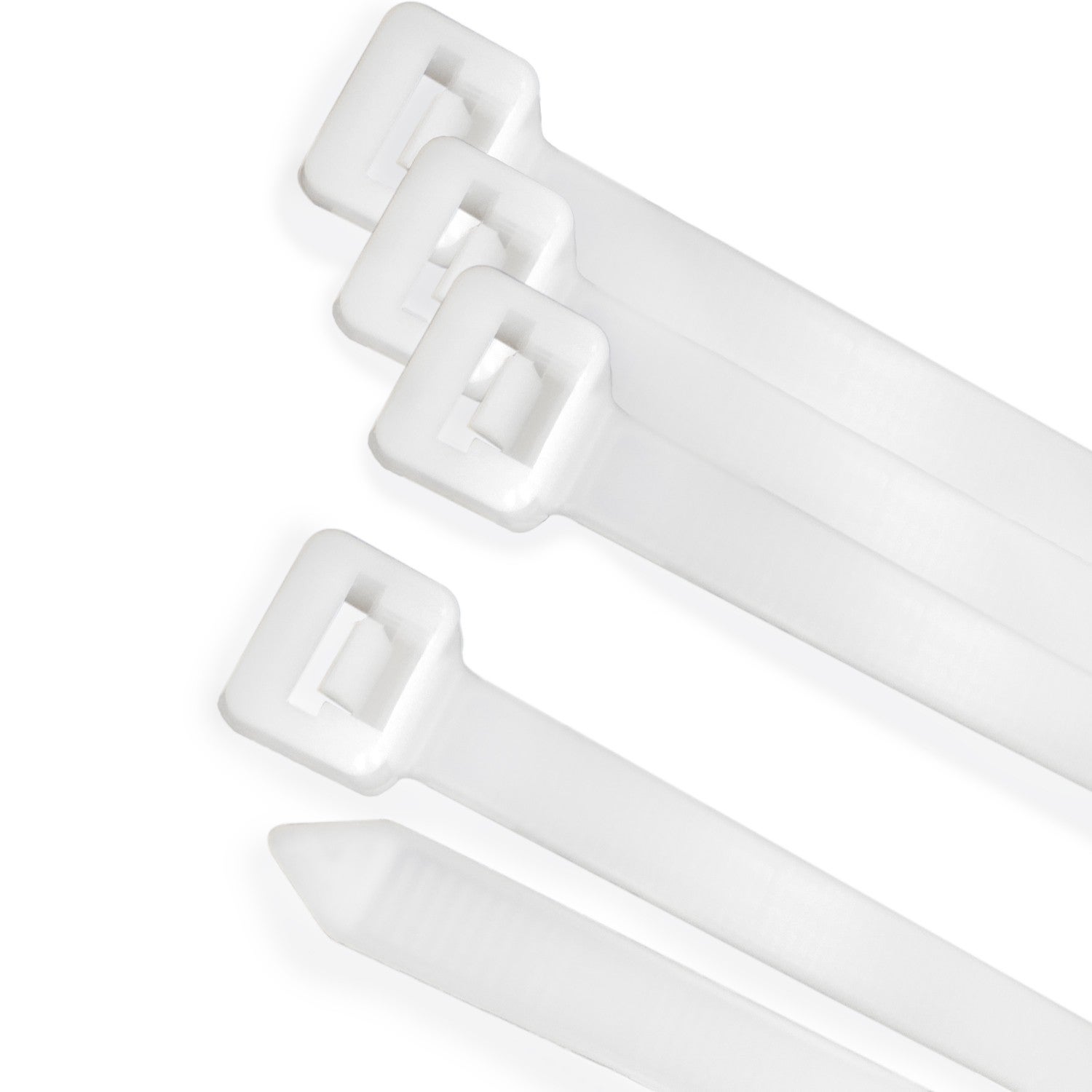Bridas In Nylon 100% Naturale 7,5x360 Mm – Confezione Da 100 Unità, Fascette Fermacavo Resistenti