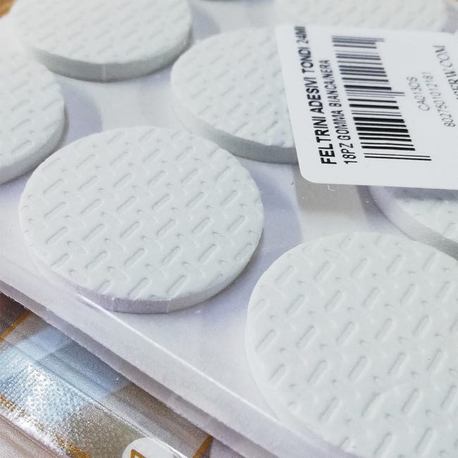 1080 Pezzi Tondini Adesivi Bianchi 10mm - Gancio E Loop Per Decorazioni Fai Da Te, Foto, Lavoretti - Foto 2