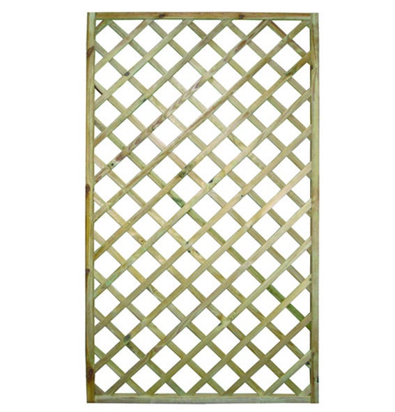 Traliccio in pino impregnato - cm.120x180h., listello mm.8x26, cornice mm30x34