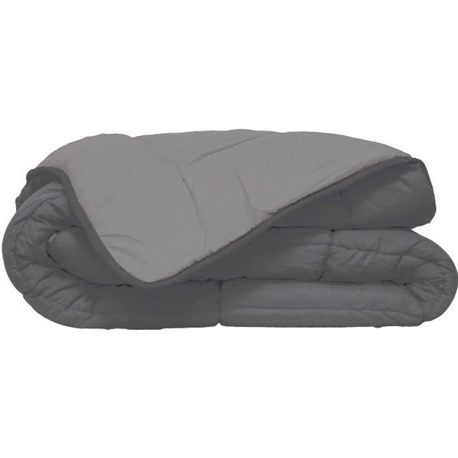 Parure De Couette King Size Concierge Collection Argent - Microfibre - Neuve