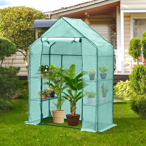 Mini Serre De Jardin Pop-up En PVC Transparent - Dimensions 70x70x80 Cm - Avec 4 Piquets De Fixation - Protection Plantes Contre Froid Et Gel