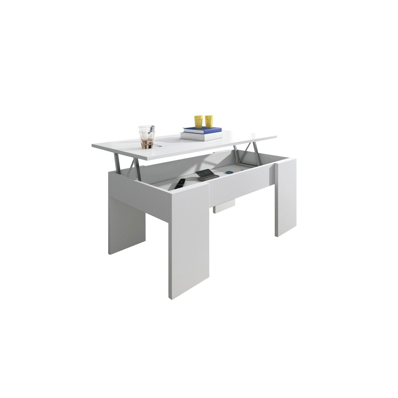 Mesa de centro elevable Gala Blanco 90 x 43,5 x 50 cm - 2
