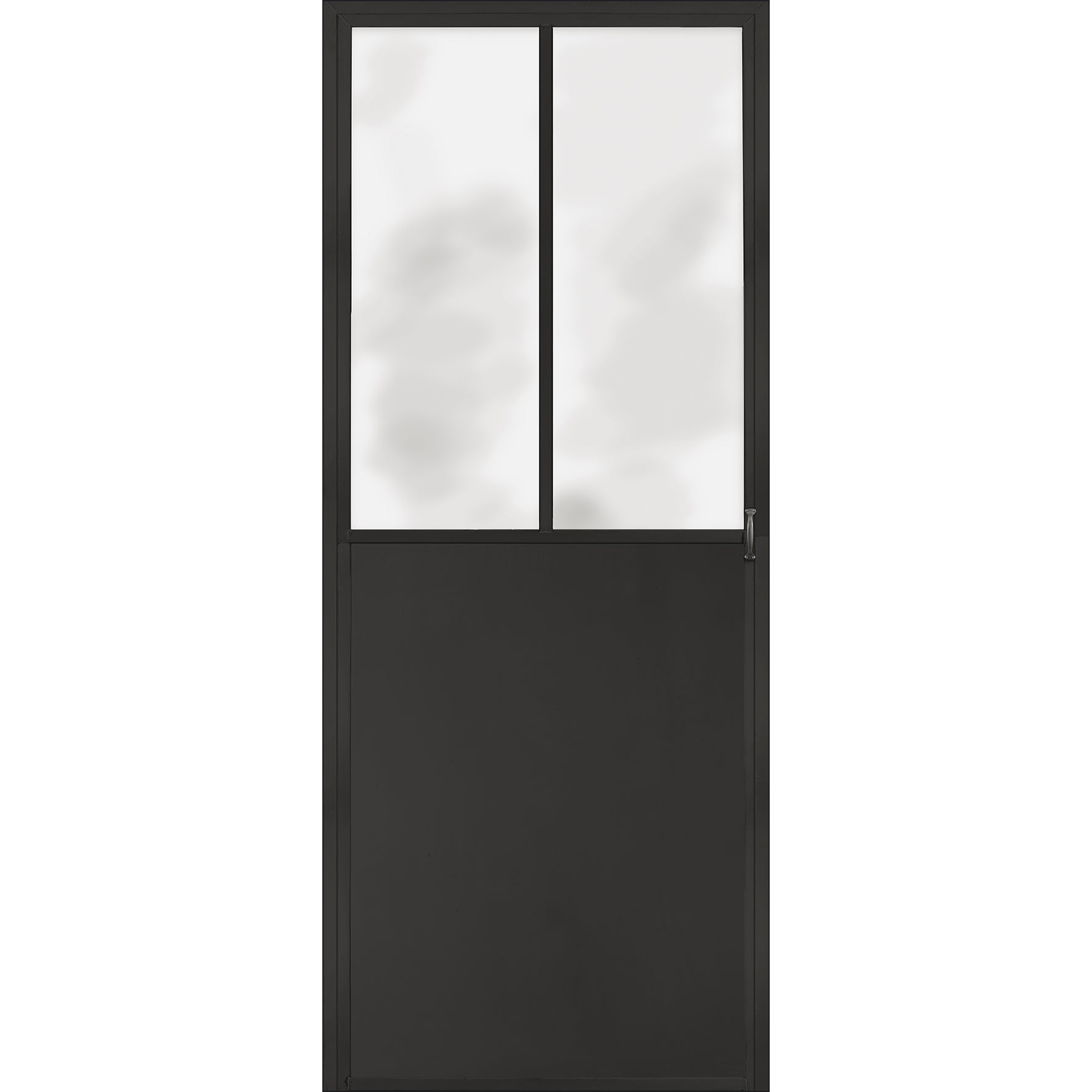 Sticker porte, trompe l'oeil porte atelier noir, style industriel, 204 cm X 73 cm - 2