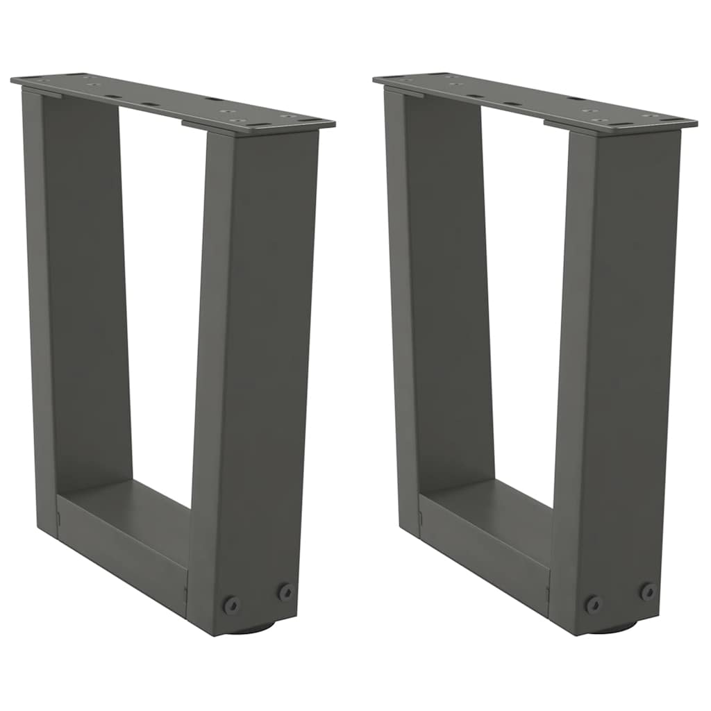 Nogi do stolika kawowego w kształcie litery V 2 szt. Antracyt 40x(30-31,3) cm Stal vidaXL