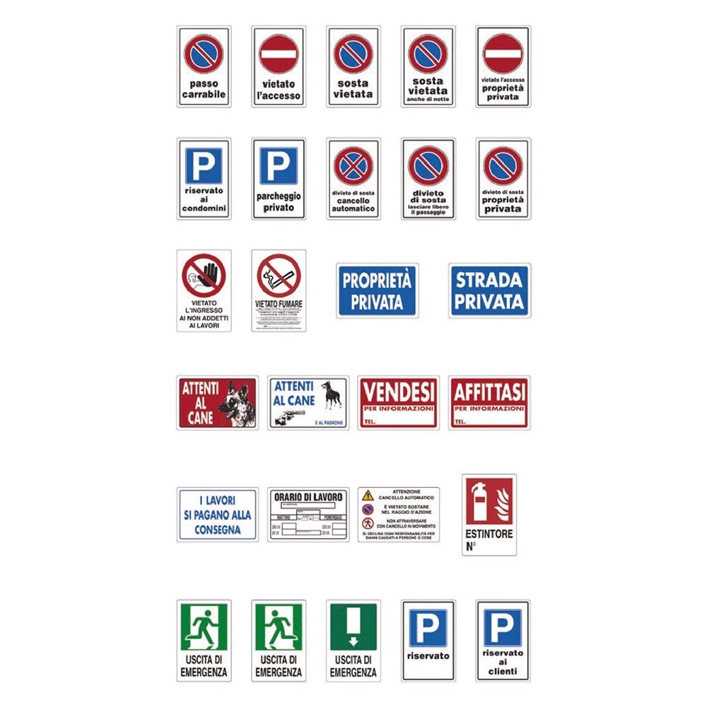 Targa Parcheggio Personalizzata - Testo A Scelta, UV Resistente, Per
