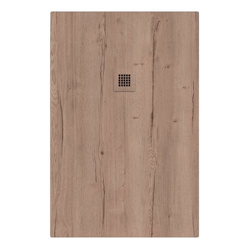 Plato de ducha nymo design roble halifax 80 x 90 cm
