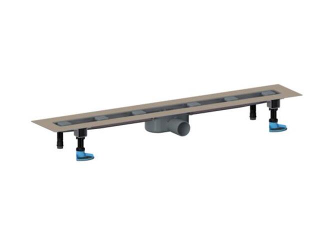 DALLMER caniveau de douche CeraLine 2 caniveaux F, 1100mm, DN 50