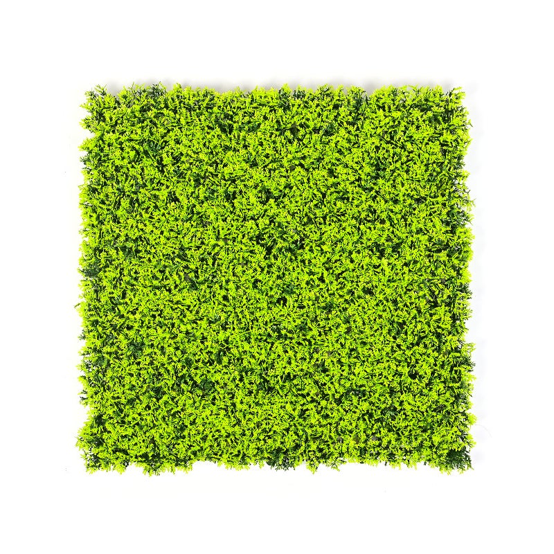 Sztuczny żywopłot 50 cm x 50 cm, ochrona i prywatność dla ogrodu, tło ścienne z syntetycznej trawy, ochrona UV (1 sztuka)