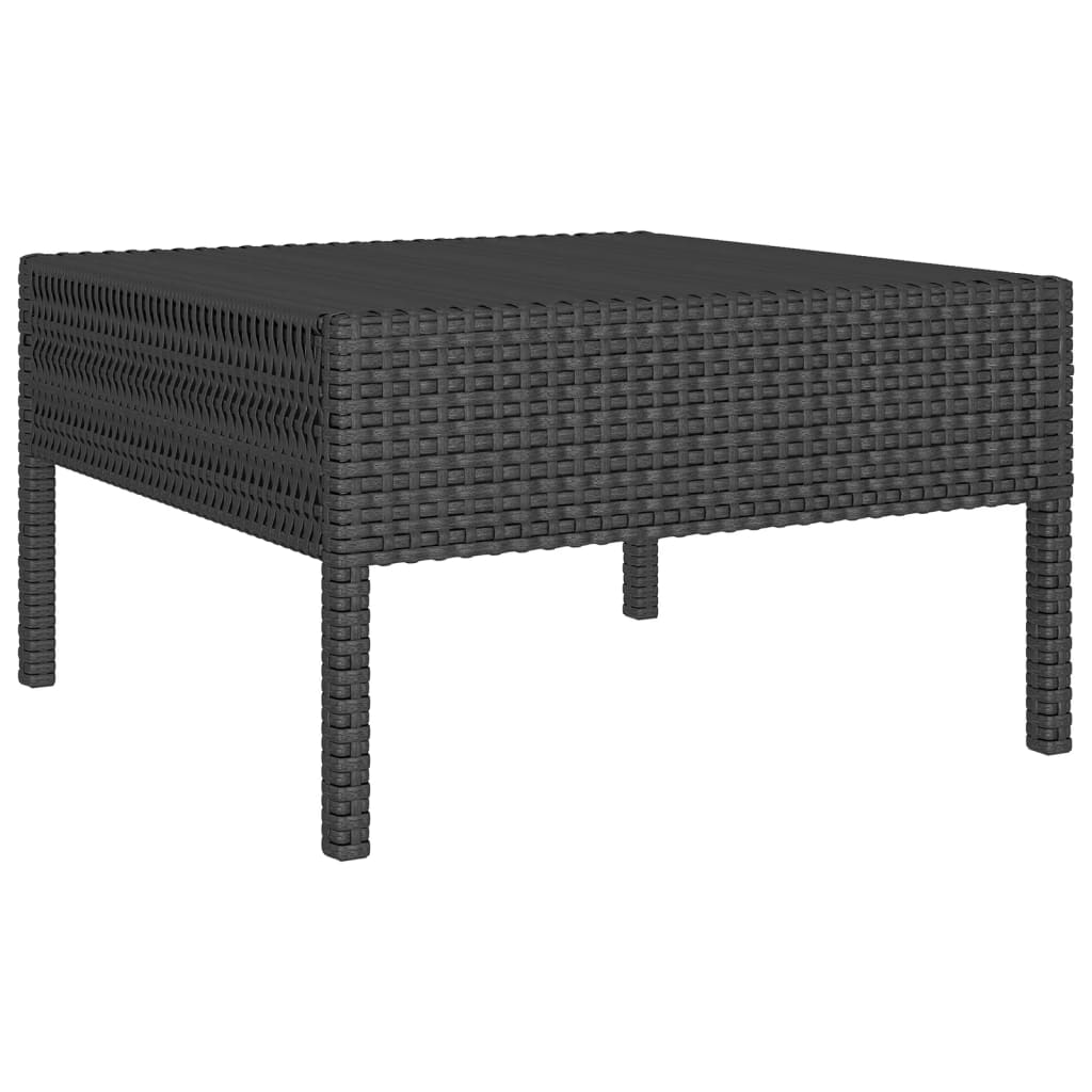Maison Exclusive - Set Divani da Giardino 5 pz con Cuscini in Polyrattan Nero - 6