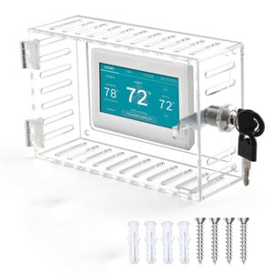 Boîtier De Verrouillage Pour Thermostat à Combinaison 3 Chiffres - Polycarbonate Transparent, 21,5x14,5x6,5 Cm