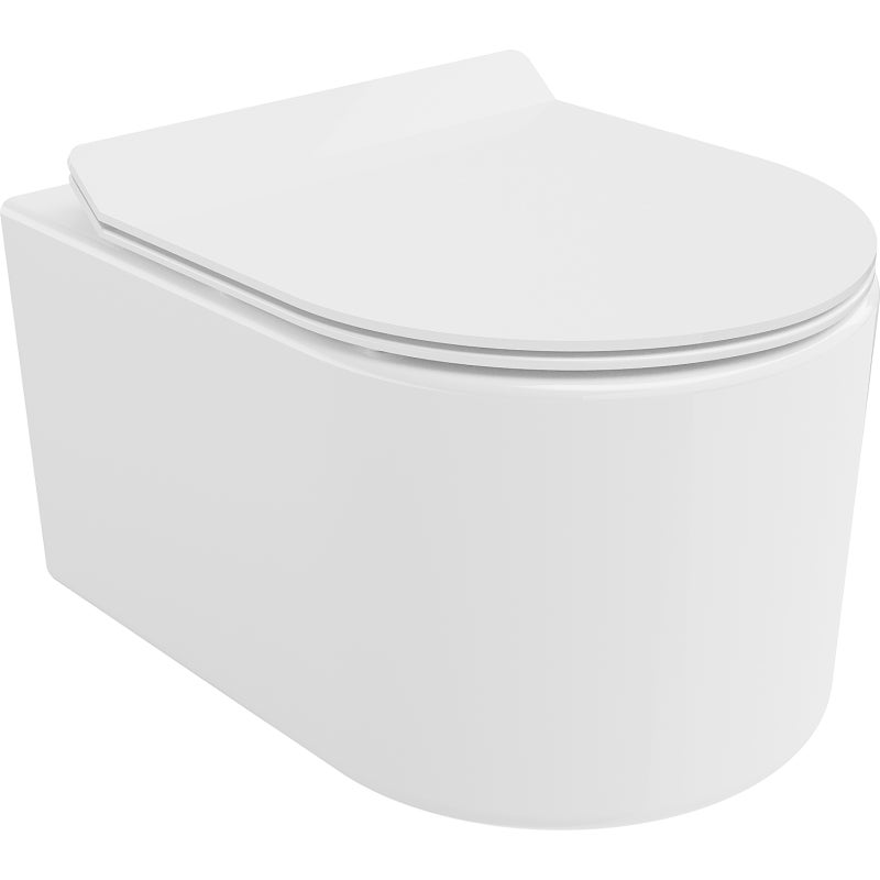 Mexen Sofia miska wc Rimless Tornado z deską wolnoopadającą slim, duroplast, biała połysk - 30540100T