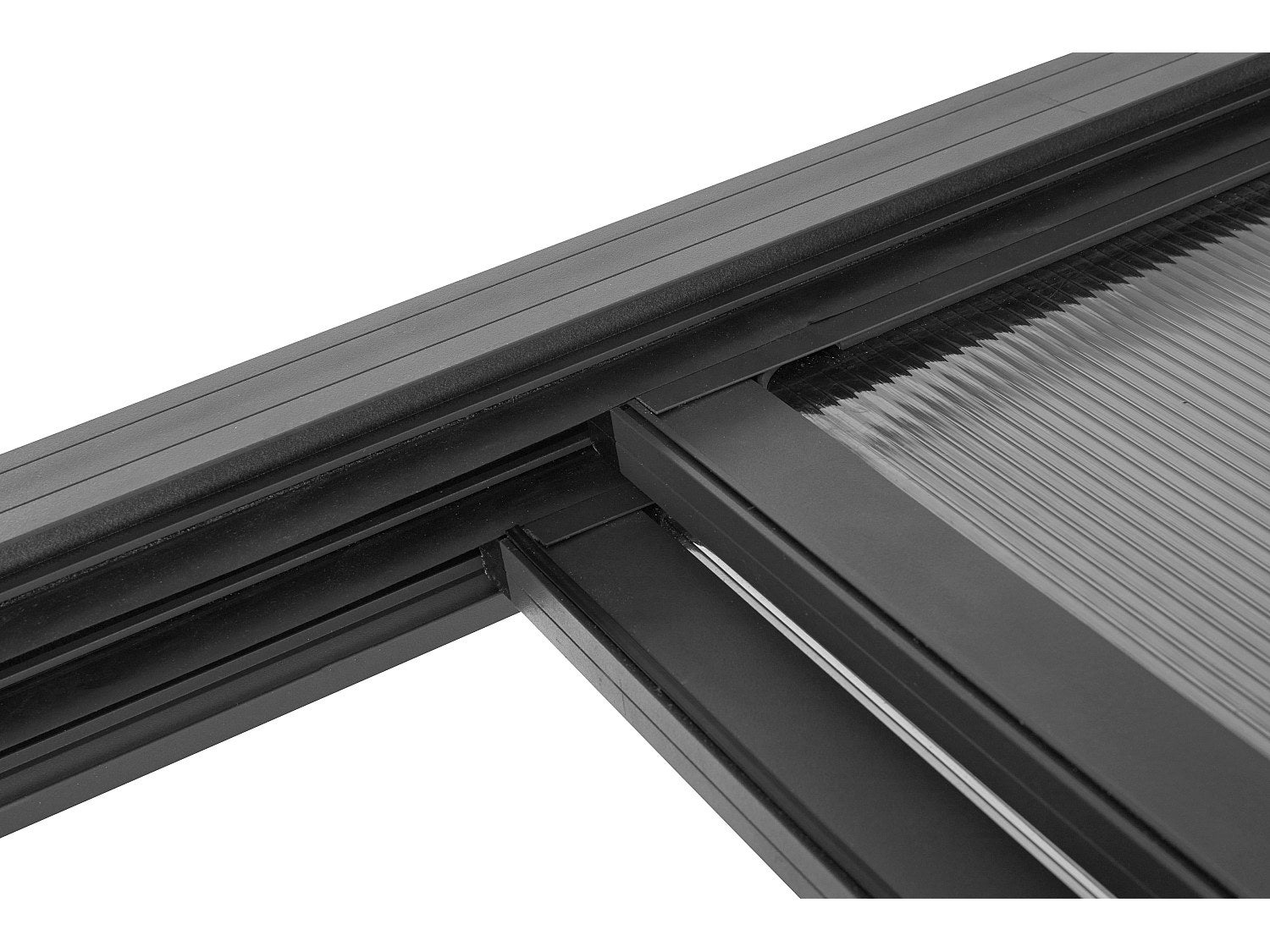 Pérgola adosada con techo deslizante - 9 m² - antracita - IZEDA - 5