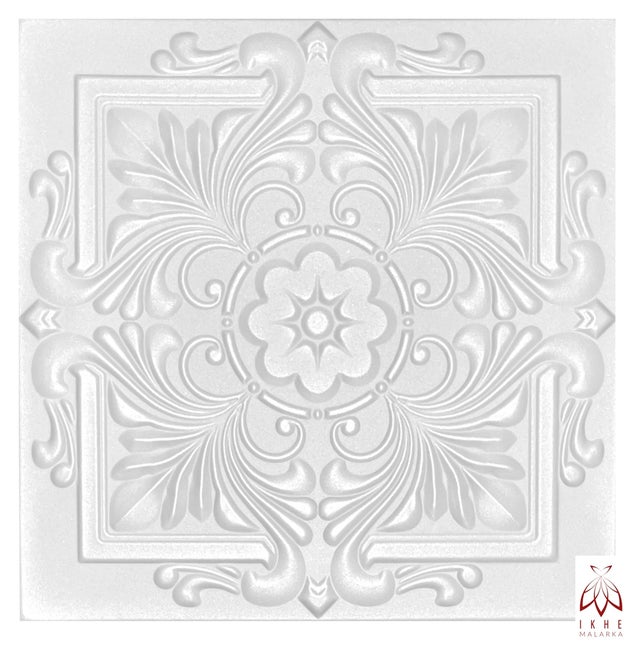 20 m² / painéis de parede 3D, revestimento, painéis de teto, branco, MATERIAL DE POLIESTIRENO, espessura 2 mm 80 peças - 08110