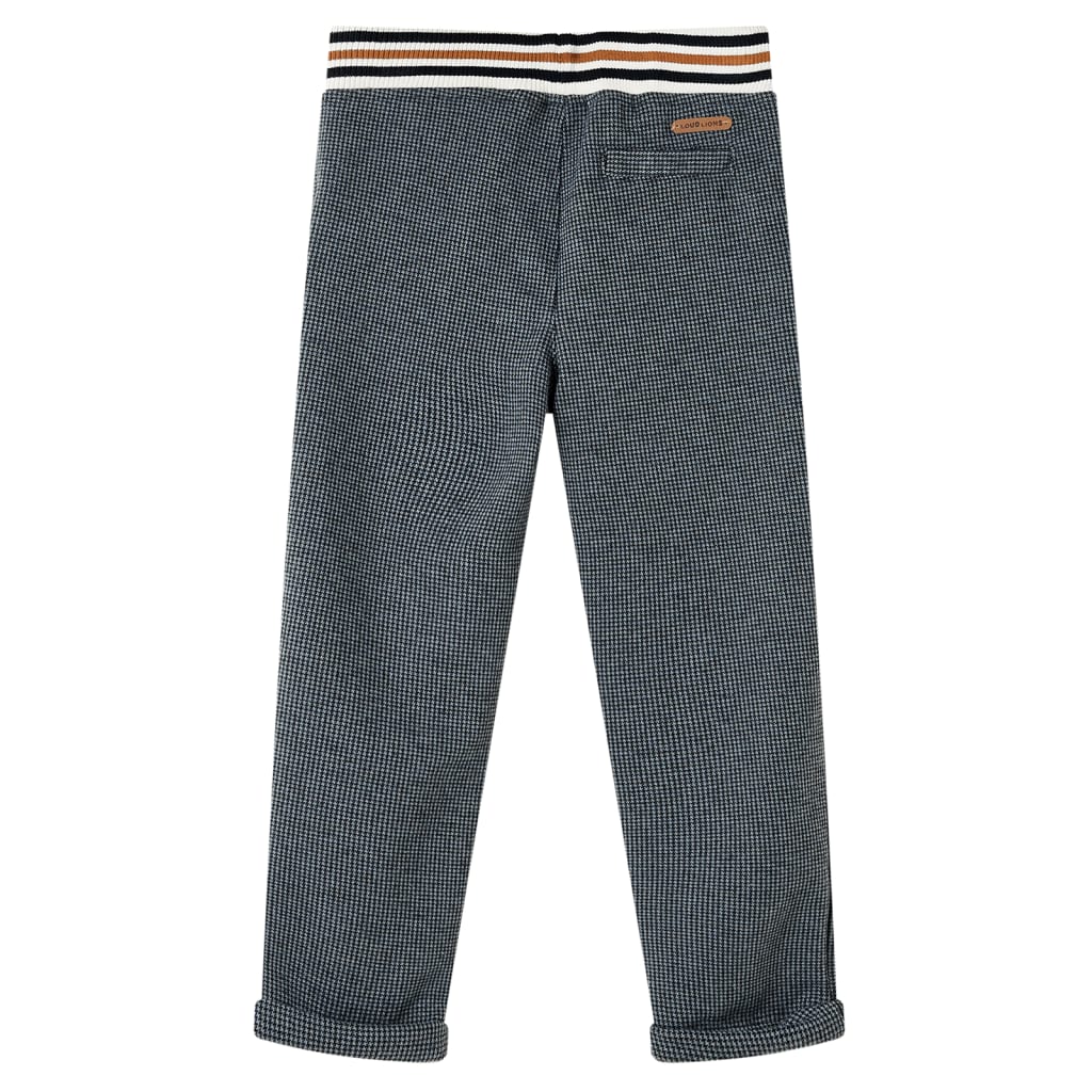 VidaXL Pantalon Palazzo Enfant Fille - Velours Côtelé Large - Ceinture Élastique Confort - Rose Pâle Ou Bleu Marine - 1.5 à 10 Ans