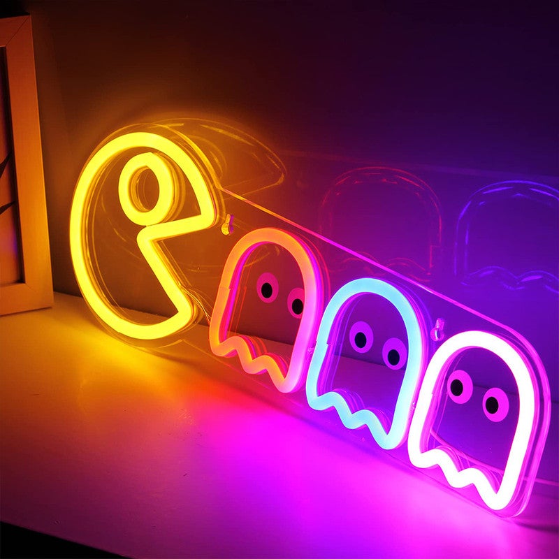 Neonowa dekoracja pokoju gier w stylu retro Zręcznościowy pasek ścienny LED neonowy kolor pokoju