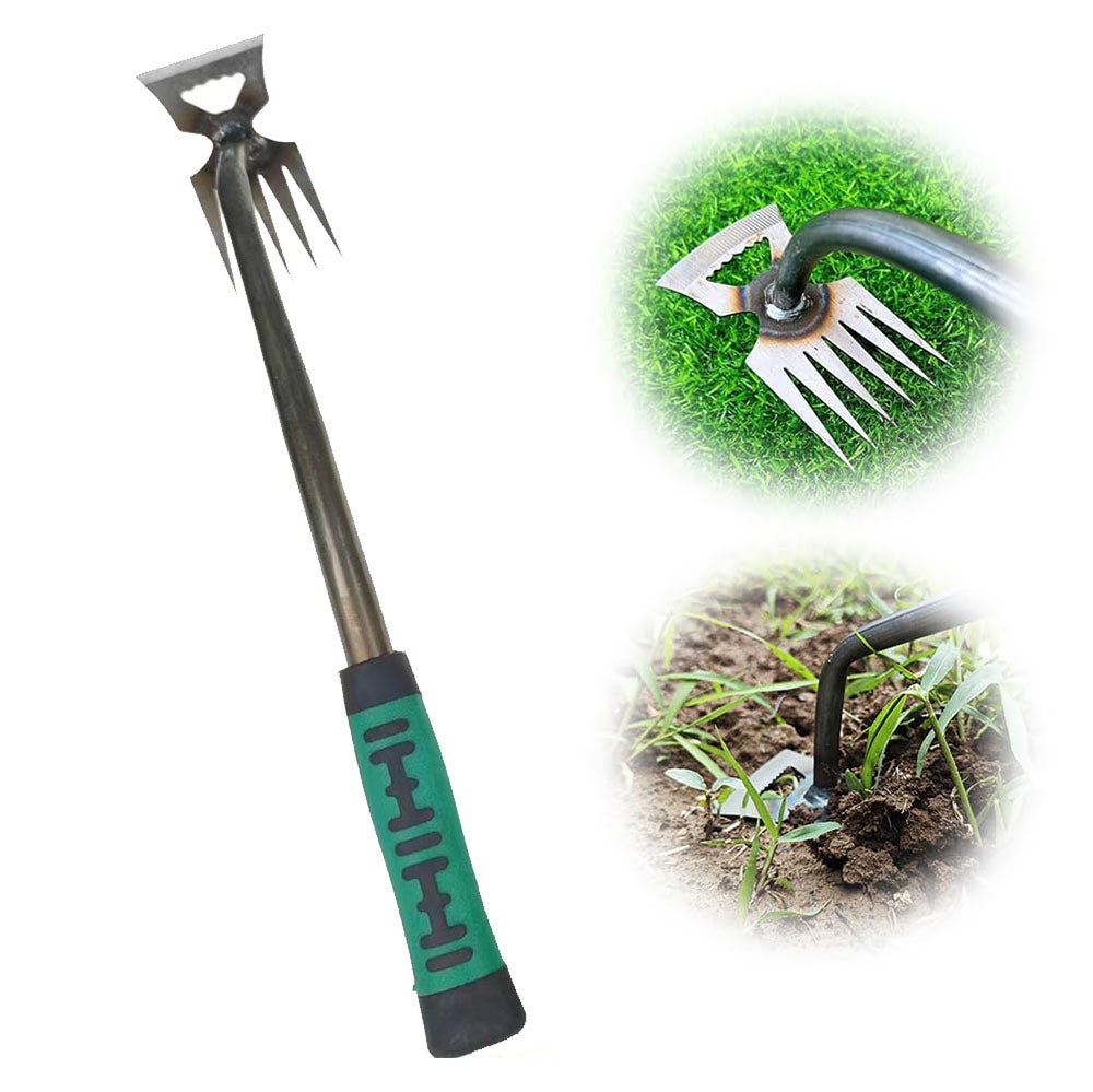 Outils de désherbage manuel de jardinage, râteau de désherbage manuel  multifonctionnel (5 dents) | Leroy Merlin