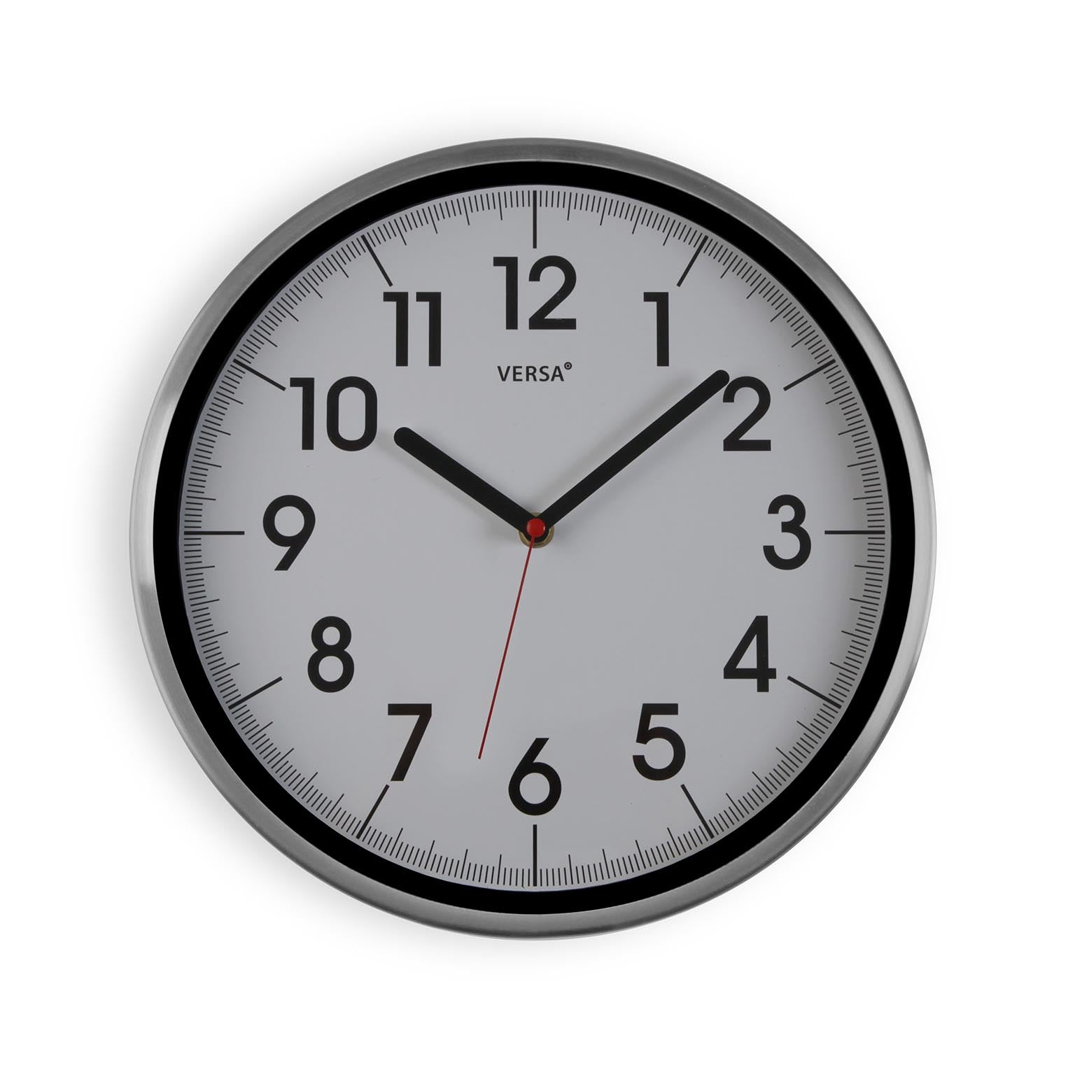 Horloge murale pour cuisine ronde en céramique décor champêtre avec oies