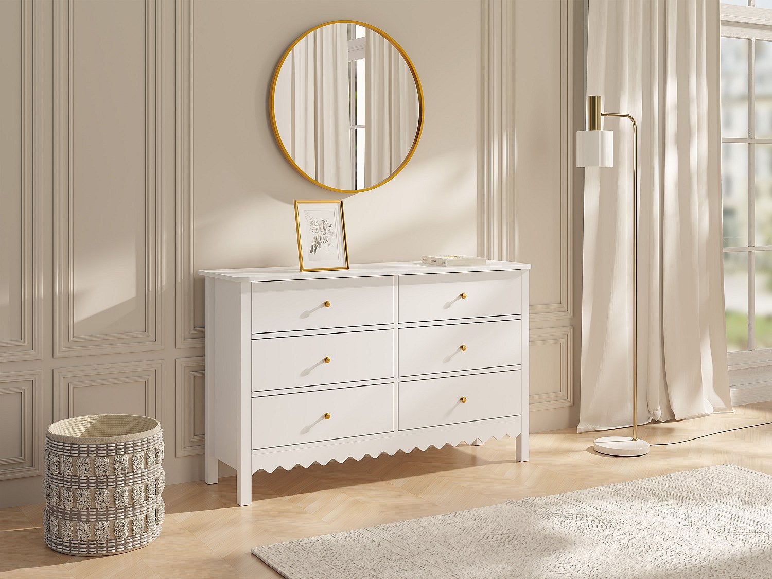 Vente-Unique  Cajonera 6 Cajones, Ilizana Blanco , Leroy Merlin