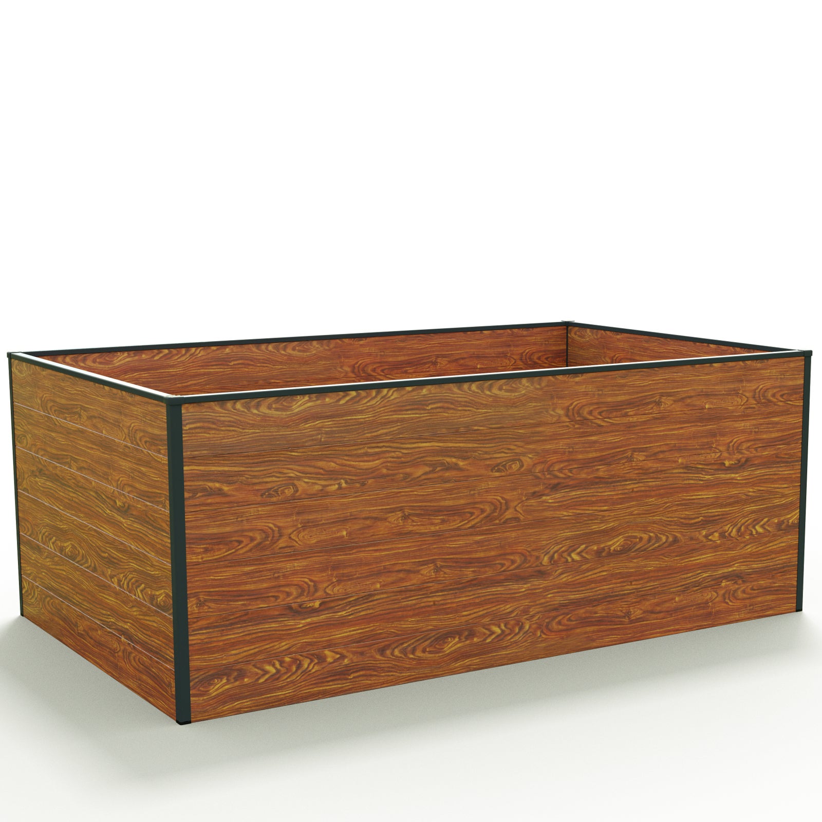 119 x 195 x 77 cm Grzadka podwyzszona, optyka drewna