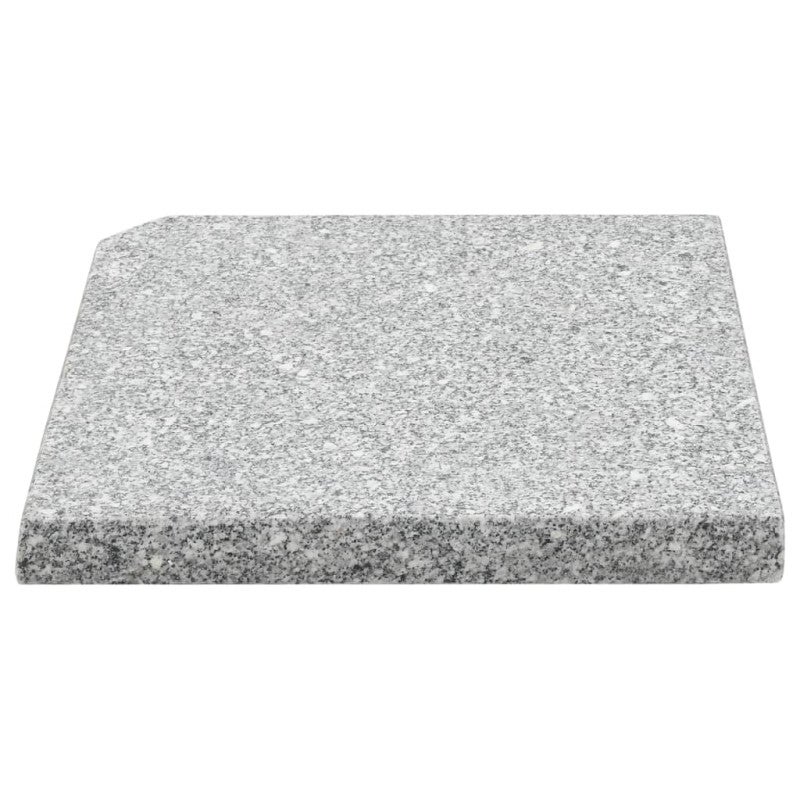 Plaque de poids carrée pour parasol Granit 25 kg Gris - 3