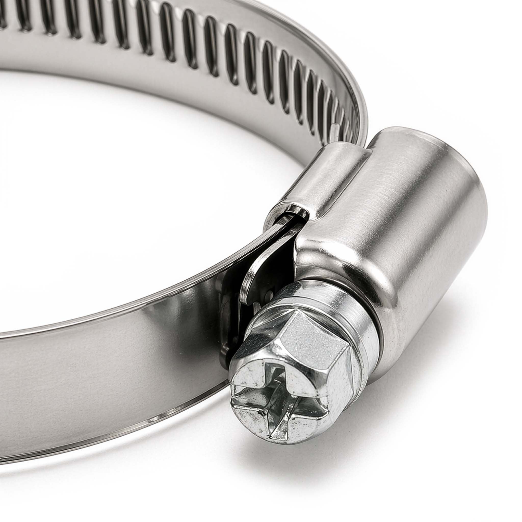 Collier de serrage à crémaillère - Acier inox W4 - Largeur 9 mm - Plage 35-50 mm - pour Fixation Tuyaux Flexibles Stables Wiltec - 5