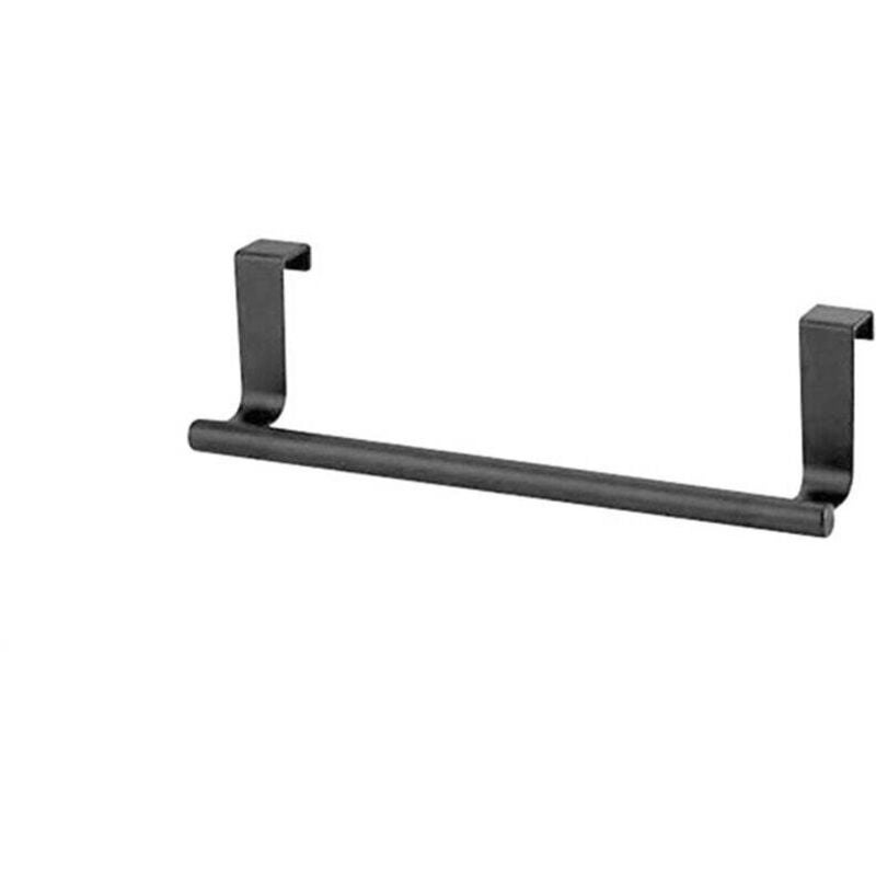 Cârlig de bucătărie Enowelir fără găurire pentru suport de prosoape și lavete, negru, 236 cm