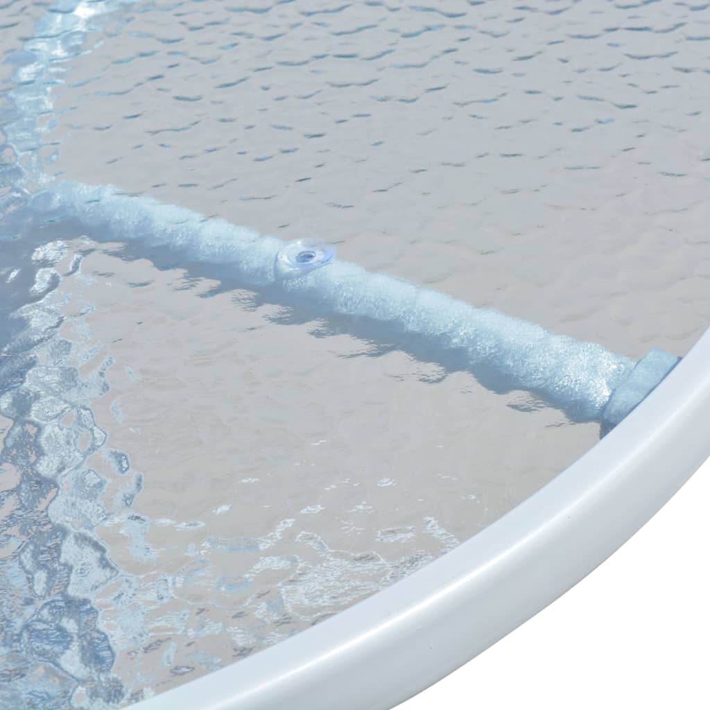 Set da giardino bistrot mobili da esterno terrazza 3 pezzi acciaio nero 02_0013497 - 3