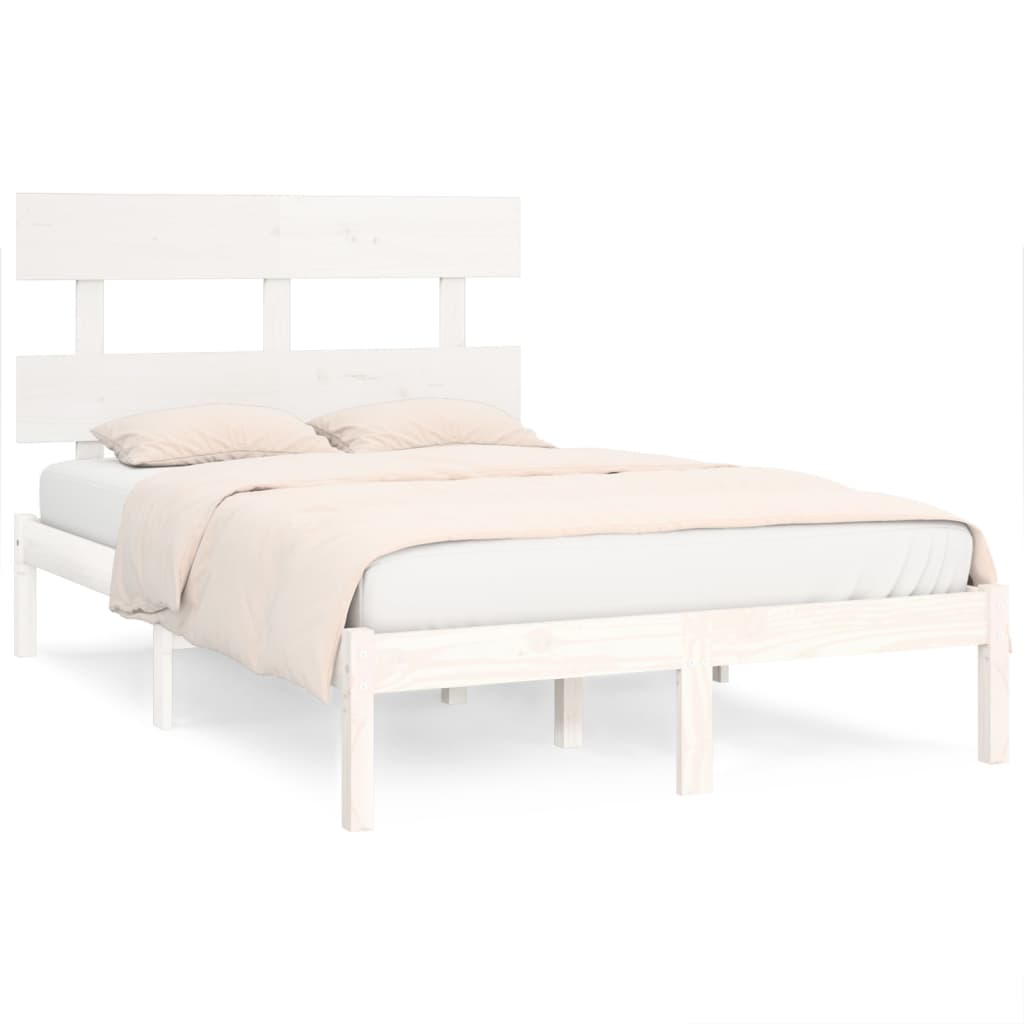 Łóżko Drewniane Rama Łóżka Sofa Biała Do Sypialni Pokoju 120x190 cm