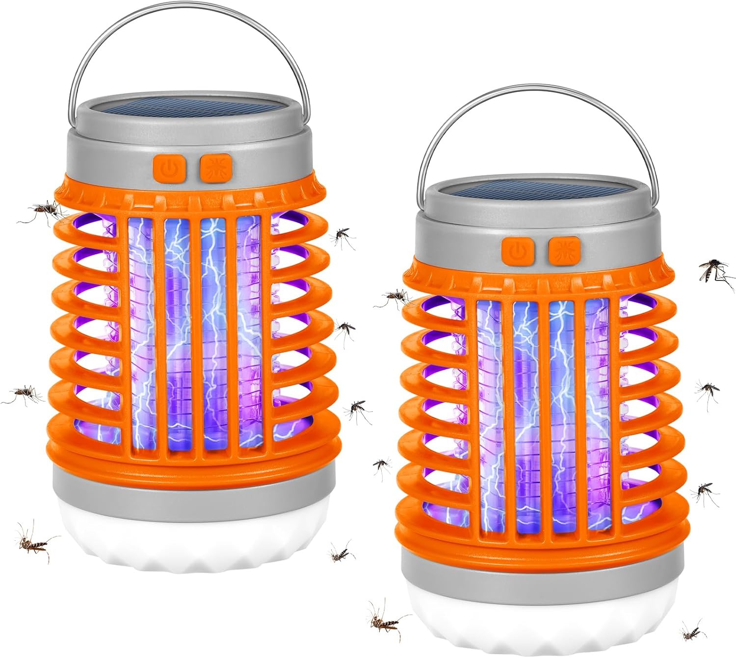 Lampa solarna przeciw komarom w ładowana przez USB lampa kempingowa wodoodporna przenośna z zamkiem błyskawicznym do podróży korytarza na balkon