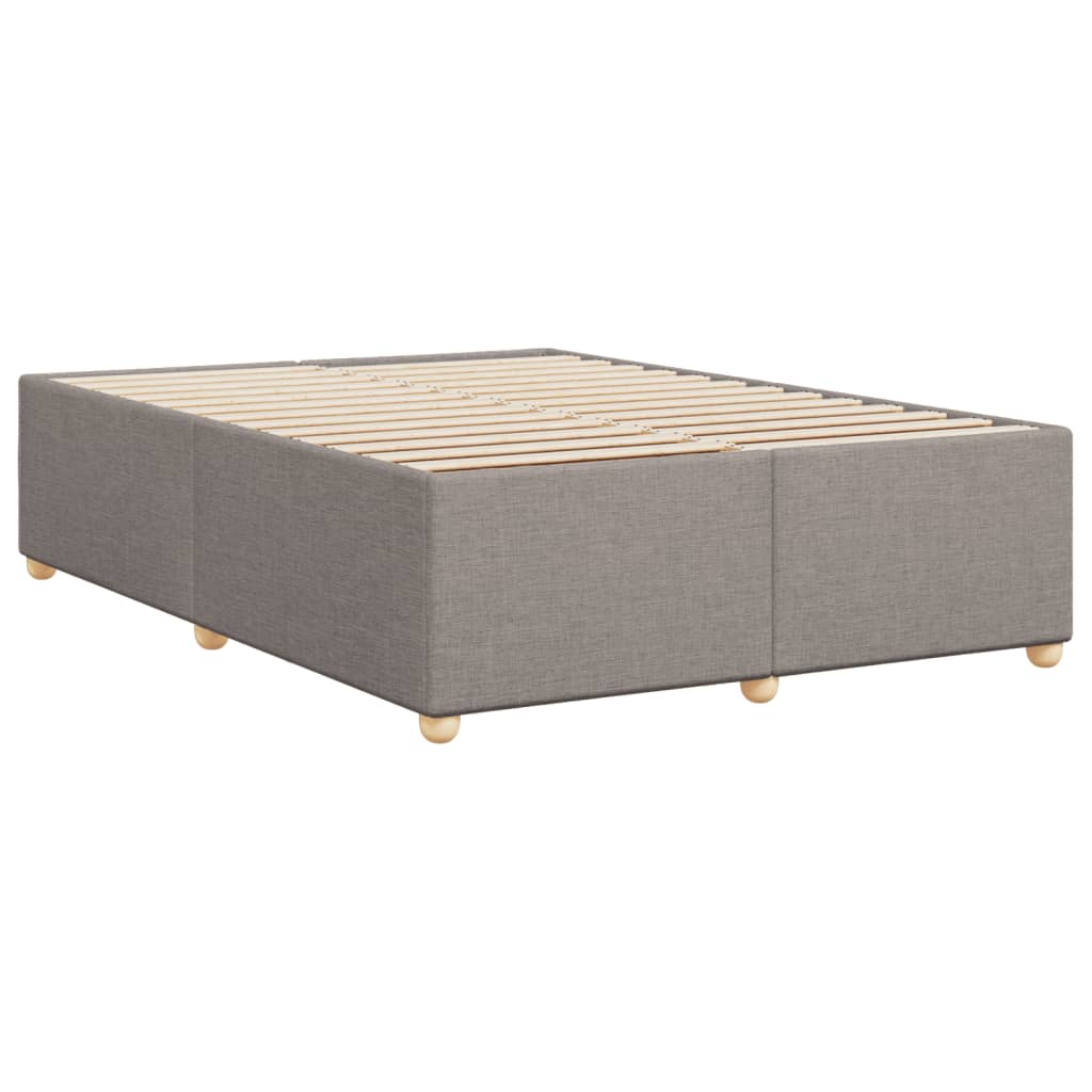 Cadre de lit sans matelas taupe 160 x 200 cm tissu - 6