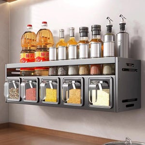 Purawood Confezione da 2 grandi organizer per posate in bambù di alta qualità, espandibile, organizer per cassetti da cucina e utensili, 44,5 x 50,2 cm, portaposate con divisori per utensili da cucina