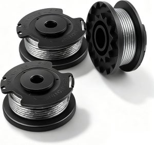 Bobina Hilo Cortabordes Black Decker 4 Bobinas De Hilo De Repuesto Para Cortabordes Black & Decker GL250, GL310, GL360 - Hilo De 1.65mm X 6.1m - Incluye Tapa Y Resorte - Fácil Bobina Hilo Cortabordes Black Decker 4 Bobinas De Hilo De Repuesto Para Cortabordes Black & Decker GL250, GL310, GL360 - Hilo De 1.65mm X 6.1m - Incluye Tapa Y Resorte - Fácil